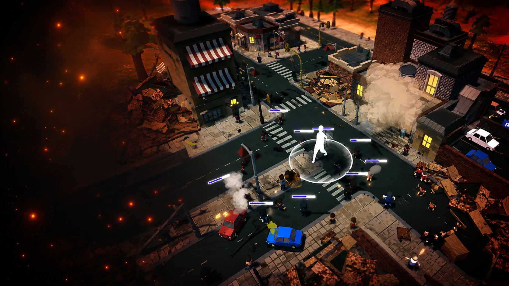 A city under attack in City Destruction
